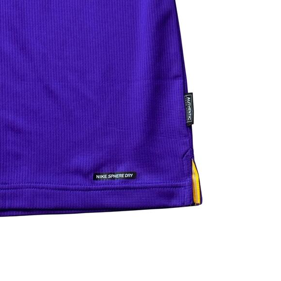 Nike LSU Nike Dri-FIT Game Day Geaux Tigers Golf Polo Purple Shirt Men's XL NWT - Picture 4 of 13